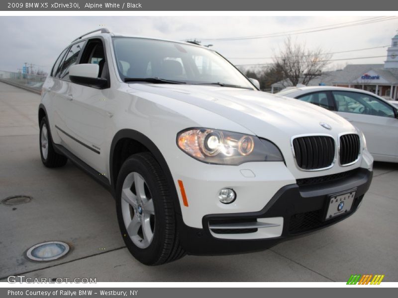 Alpine White / Black 2009 BMW X5 xDrive30i