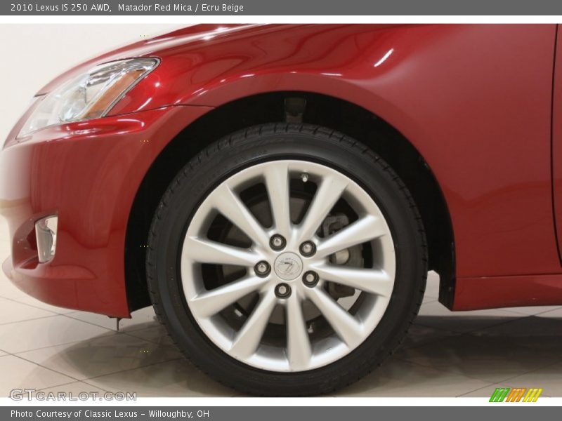 Matador Red Mica / Ecru Beige 2010 Lexus IS 250 AWD