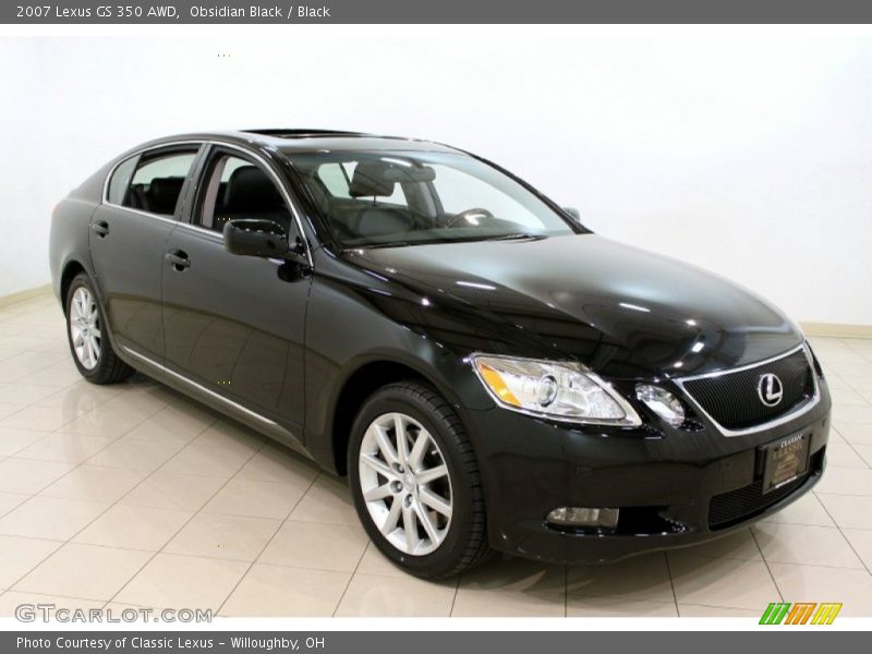 Obsidian Black / Black 2007 Lexus GS 350 AWD
