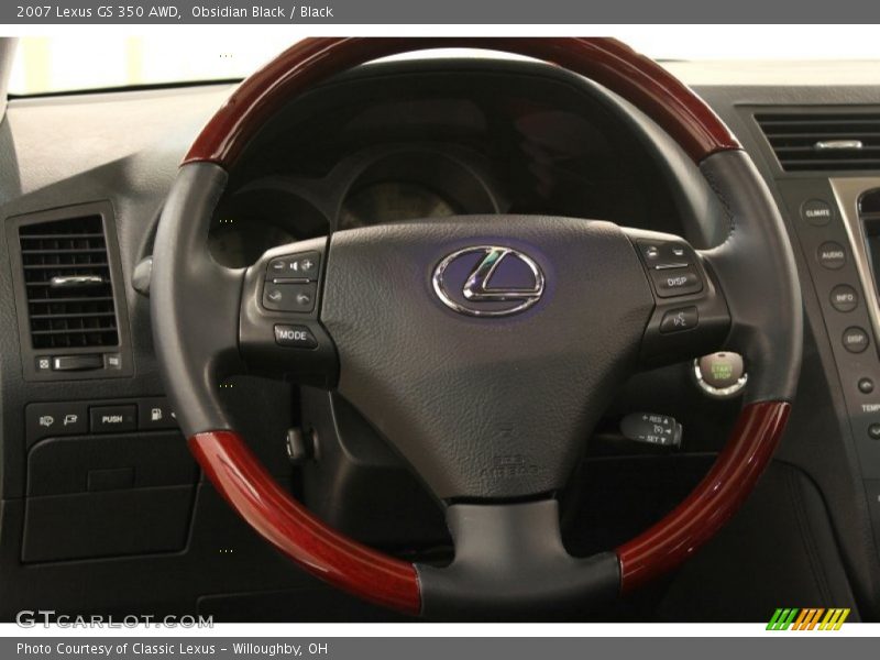 Obsidian Black / Black 2007 Lexus GS 350 AWD