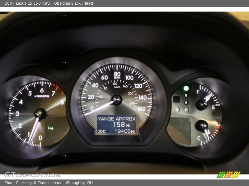 Obsidian Black / Black 2007 Lexus GS 350 AWD