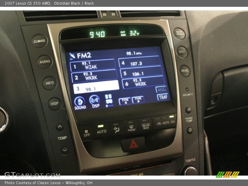 Obsidian Black / Black 2007 Lexus GS 350 AWD