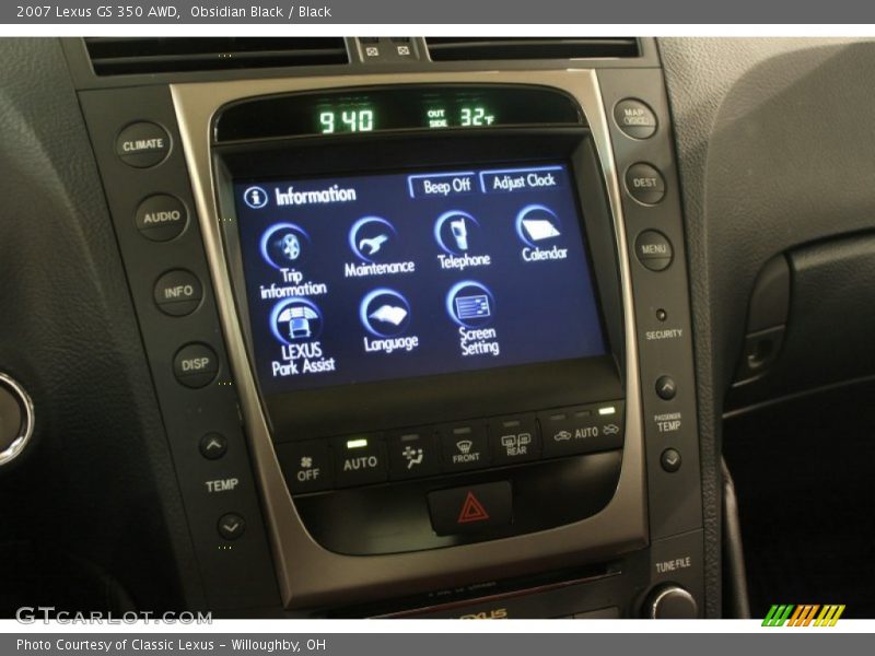 Obsidian Black / Black 2007 Lexus GS 350 AWD