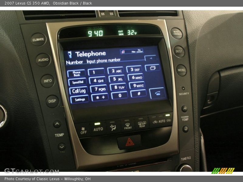 Obsidian Black / Black 2007 Lexus GS 350 AWD