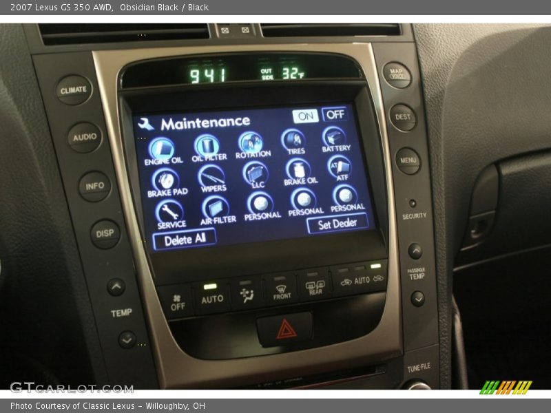 Obsidian Black / Black 2007 Lexus GS 350 AWD