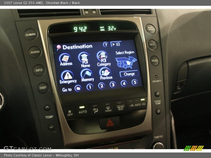 Obsidian Black / Black 2007 Lexus GS 350 AWD