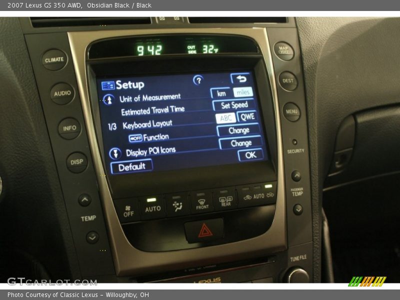 Obsidian Black / Black 2007 Lexus GS 350 AWD