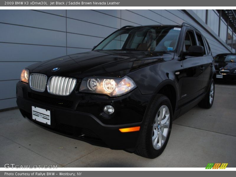 Jet Black / Saddle Brown Nevada Leather 2009 BMW X3 xDrive30i
