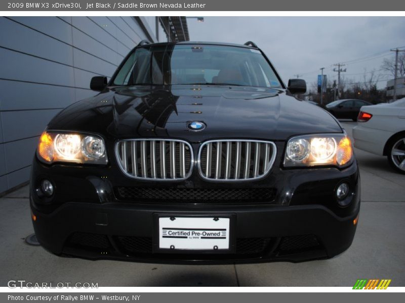 Jet Black / Saddle Brown Nevada Leather 2009 BMW X3 xDrive30i