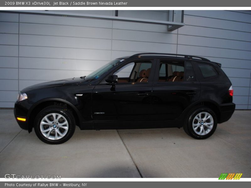 Jet Black / Saddle Brown Nevada Leather 2009 BMW X3 xDrive30i