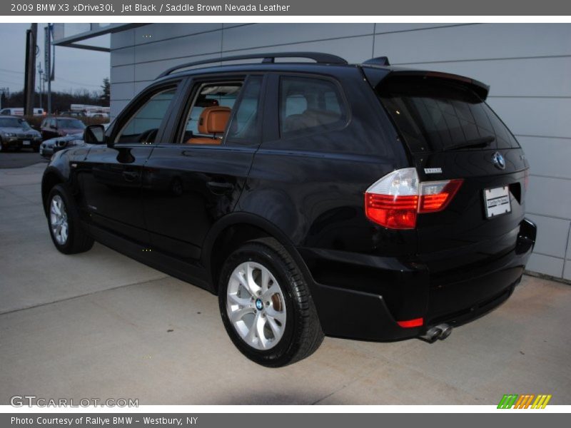 Jet Black / Saddle Brown Nevada Leather 2009 BMW X3 xDrive30i