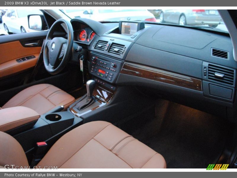 Jet Black / Saddle Brown Nevada Leather 2009 BMW X3 xDrive30i