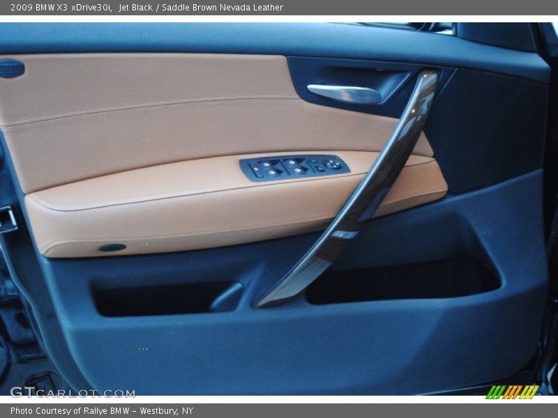 Jet Black / Saddle Brown Nevada Leather 2009 BMW X3 xDrive30i