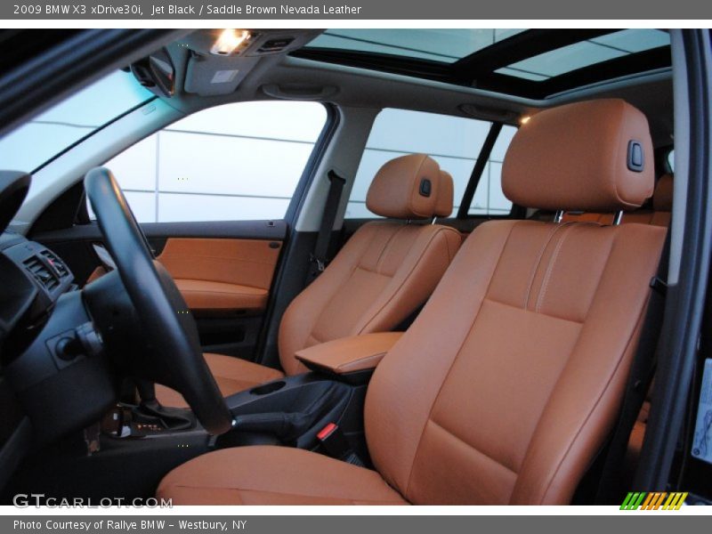Jet Black / Saddle Brown Nevada Leather 2009 BMW X3 xDrive30i