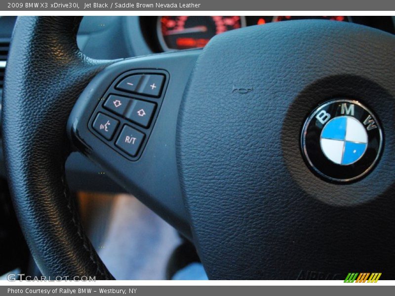 Jet Black / Saddle Brown Nevada Leather 2009 BMW X3 xDrive30i