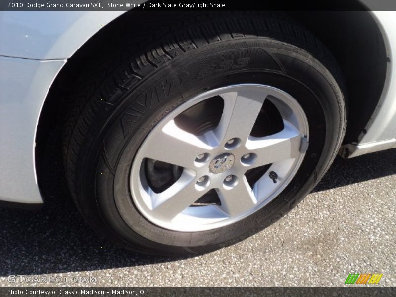 Stone White / Dark Slate Gray/Light Shale 2010 Dodge Grand Caravan SXT
