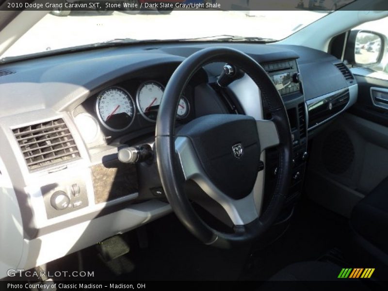 Stone White / Dark Slate Gray/Light Shale 2010 Dodge Grand Caravan SXT