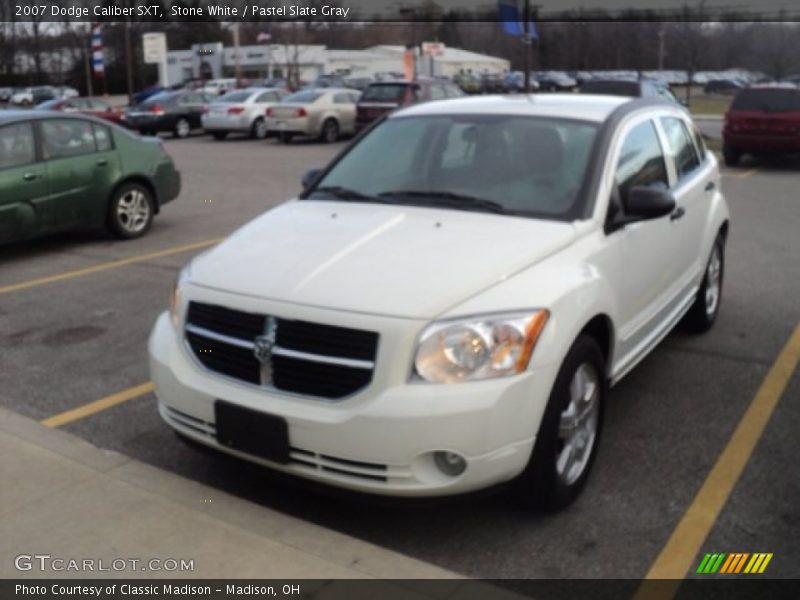 Stone White / Pastel Slate Gray 2007 Dodge Caliber SXT