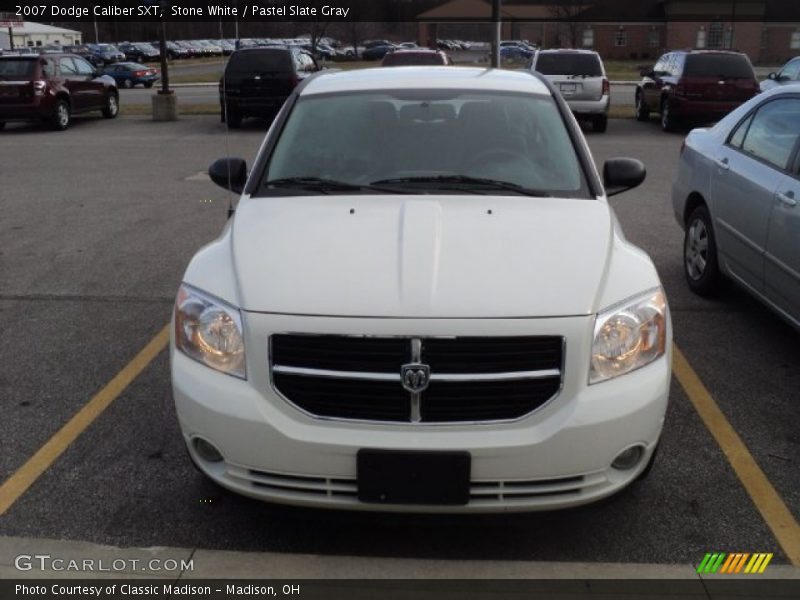 Stone White / Pastel Slate Gray 2007 Dodge Caliber SXT