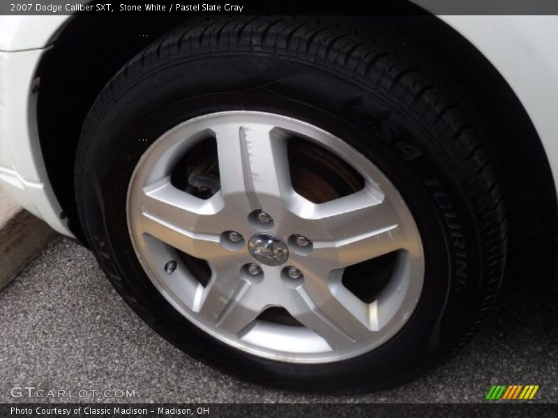 Stone White / Pastel Slate Gray 2007 Dodge Caliber SXT