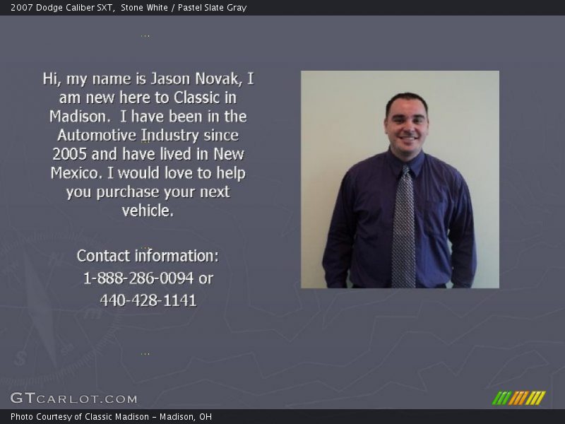 Stone White / Pastel Slate Gray 2007 Dodge Caliber SXT