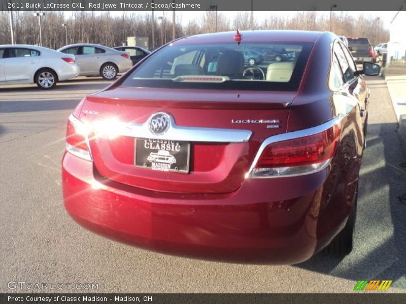Red Jewel Tintcoat / Cocoa/Cashmere 2011 Buick LaCrosse CXL