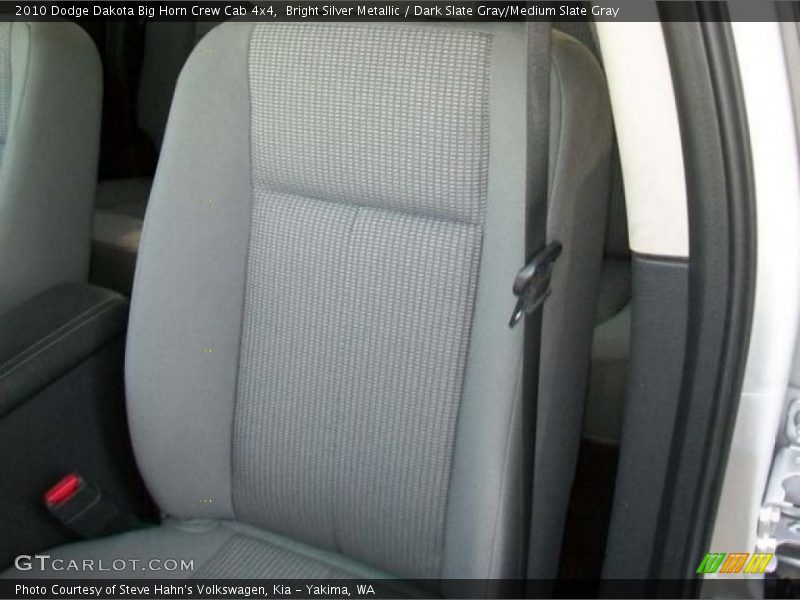 Bright Silver Metallic / Dark Slate Gray/Medium Slate Gray 2010 Dodge Dakota Big Horn Crew Cab 4x4