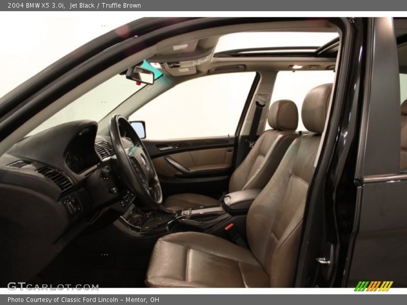 Jet Black / Truffle Brown 2004 BMW X5 3.0i