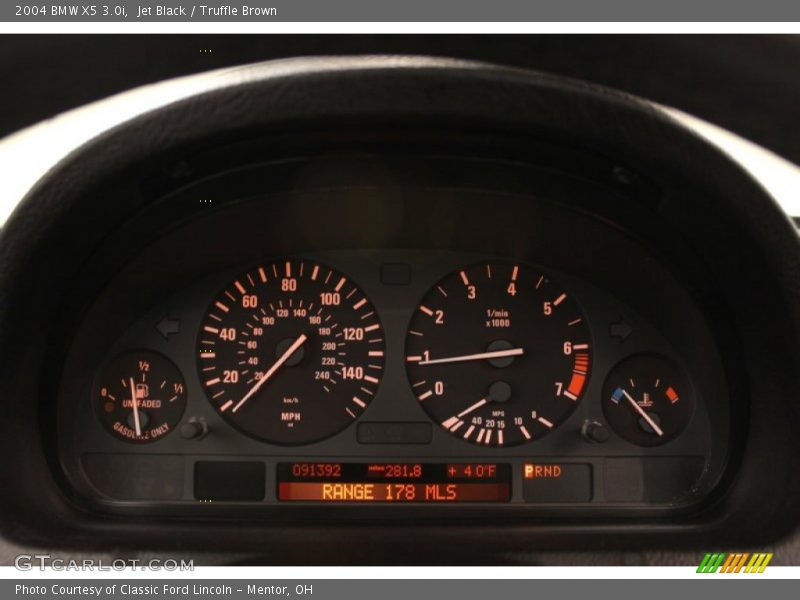 Jet Black / Truffle Brown 2004 BMW X5 3.0i