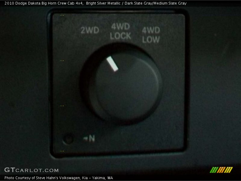 Bright Silver Metallic / Dark Slate Gray/Medium Slate Gray 2010 Dodge Dakota Big Horn Crew Cab 4x4