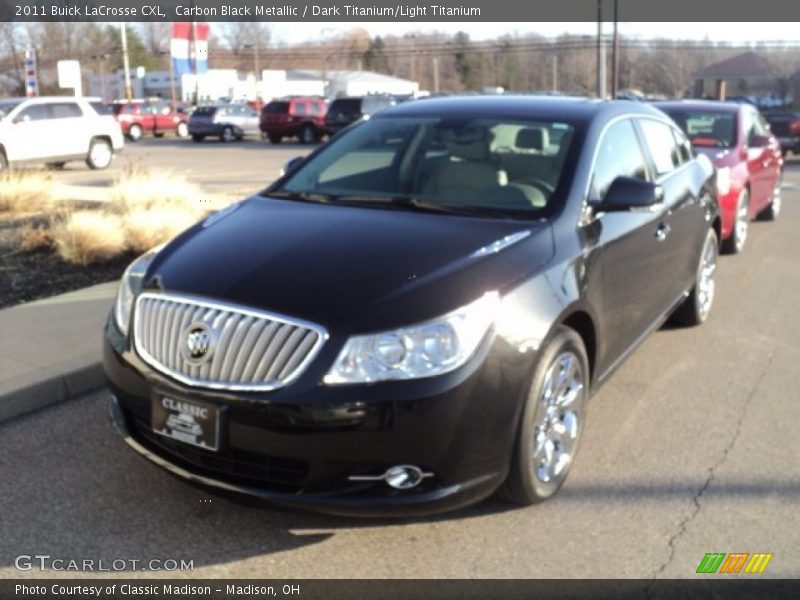Carbon Black Metallic / Dark Titanium/Light Titanium 2011 Buick LaCrosse CXL