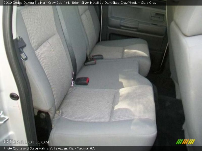 Bright Silver Metallic / Dark Slate Gray/Medium Slate Gray 2010 Dodge Dakota Big Horn Crew Cab 4x4