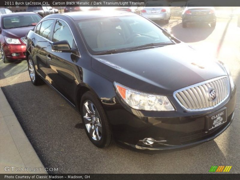 Carbon Black Metallic / Dark Titanium/Light Titanium 2011 Buick LaCrosse CXL