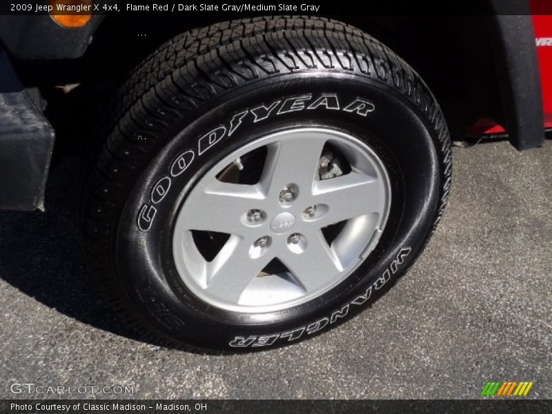 Flame Red / Dark Slate Gray/Medium Slate Gray 2009 Jeep Wrangler X 4x4