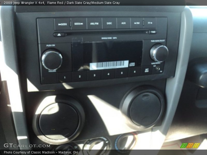 Flame Red / Dark Slate Gray/Medium Slate Gray 2009 Jeep Wrangler X 4x4
