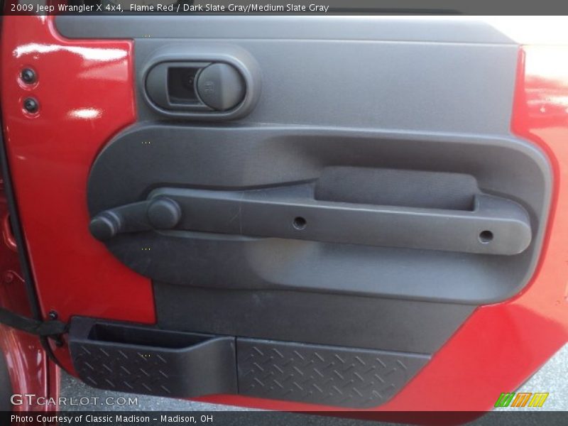 Flame Red / Dark Slate Gray/Medium Slate Gray 2009 Jeep Wrangler X 4x4