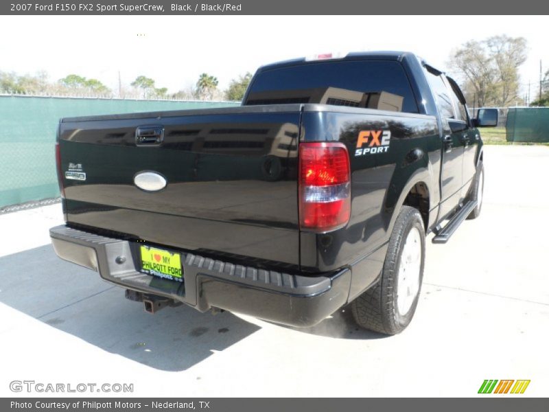 Black / Black/Red 2007 Ford F150 FX2 Sport SuperCrew