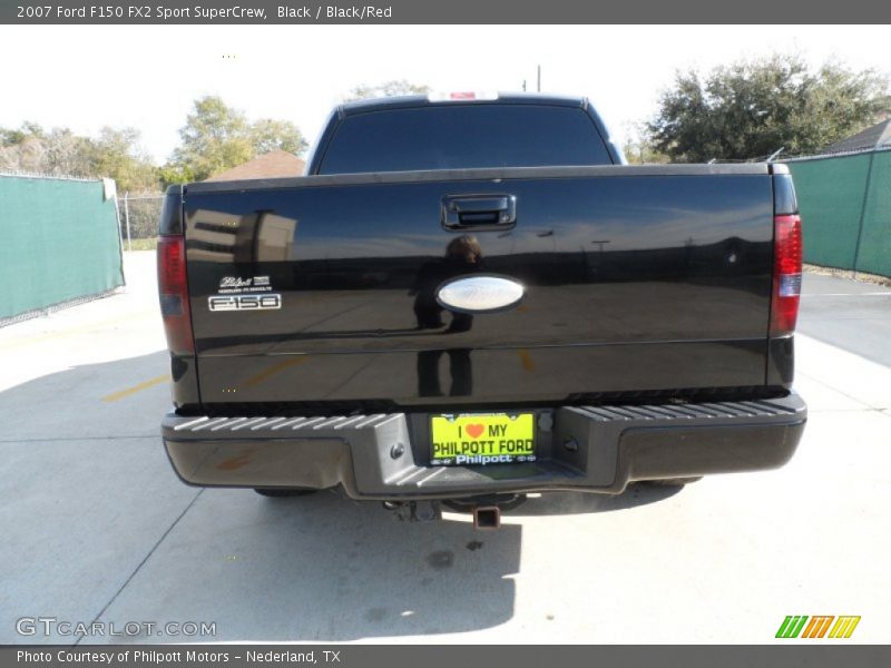 Black / Black/Red 2007 Ford F150 FX2 Sport SuperCrew