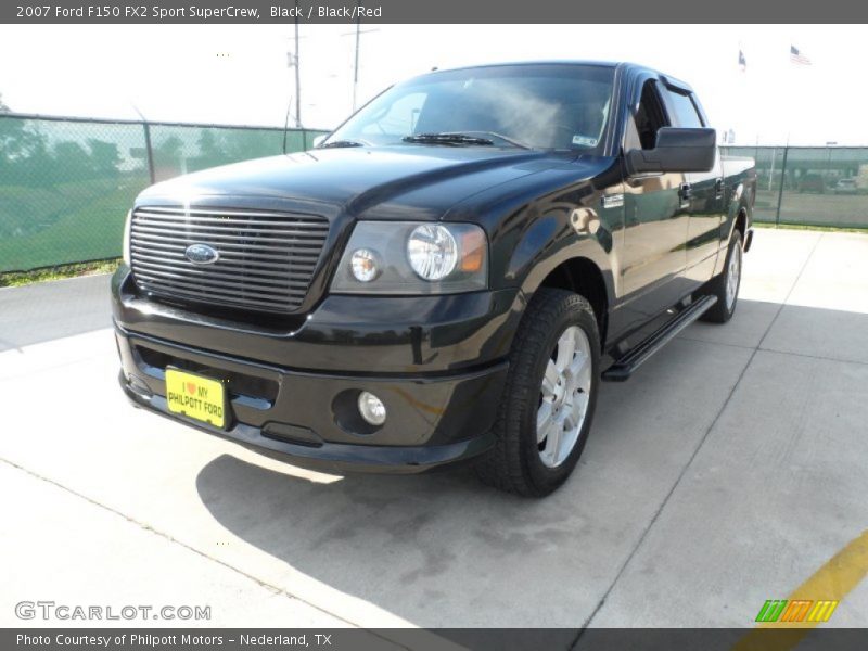 Black / Black/Red 2007 Ford F150 FX2 Sport SuperCrew