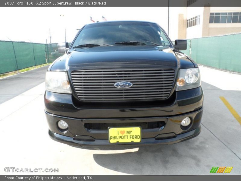 Black / Black/Red 2007 Ford F150 FX2 Sport SuperCrew