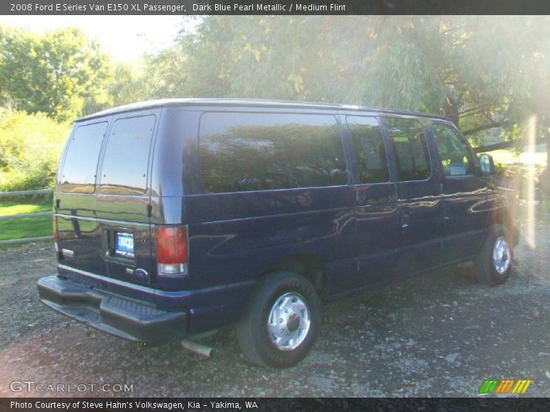 Dark Blue Pearl Metallic / Medium Flint 2008 Ford E Series Van E150 XL Passenger