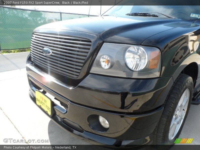 Black / Black/Red 2007 Ford F150 FX2 Sport SuperCrew