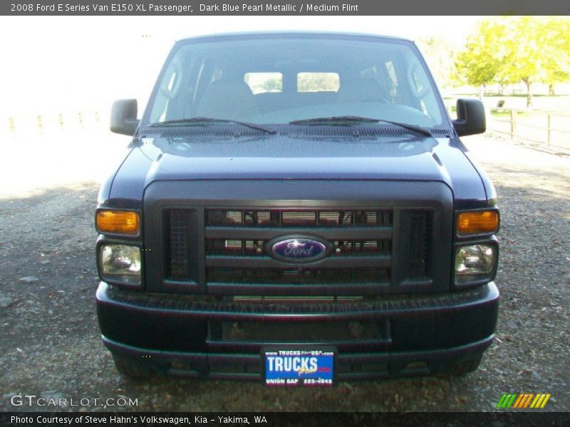 Dark Blue Pearl Metallic / Medium Flint 2008 Ford E Series Van E150 XL Passenger