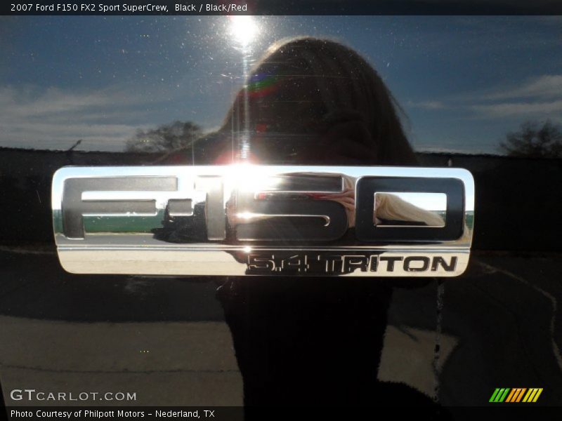 Black / Black/Red 2007 Ford F150 FX2 Sport SuperCrew