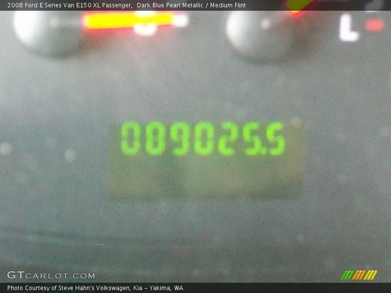 Dark Blue Pearl Metallic / Medium Flint 2008 Ford E Series Van E150 XL Passenger