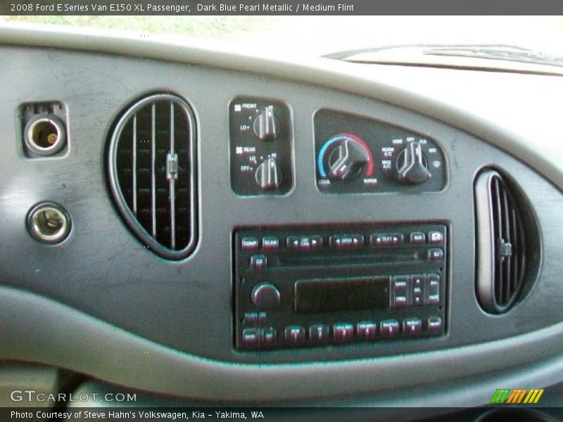 Dark Blue Pearl Metallic / Medium Flint 2008 Ford E Series Van E150 XL Passenger