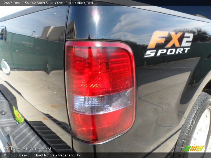 Black / Black/Red 2007 Ford F150 FX2 Sport SuperCrew