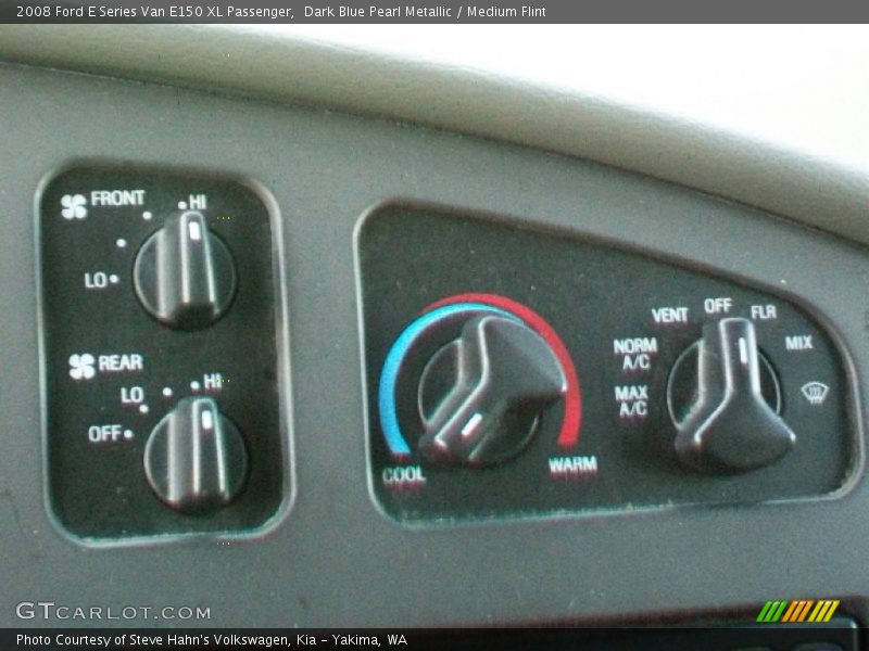Dark Blue Pearl Metallic / Medium Flint 2008 Ford E Series Van E150 XL Passenger