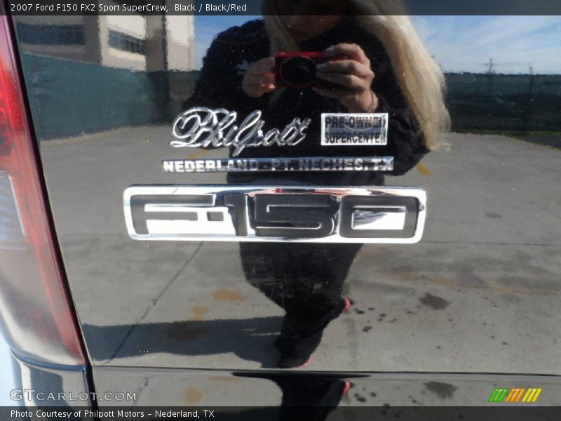 Black / Black/Red 2007 Ford F150 FX2 Sport SuperCrew