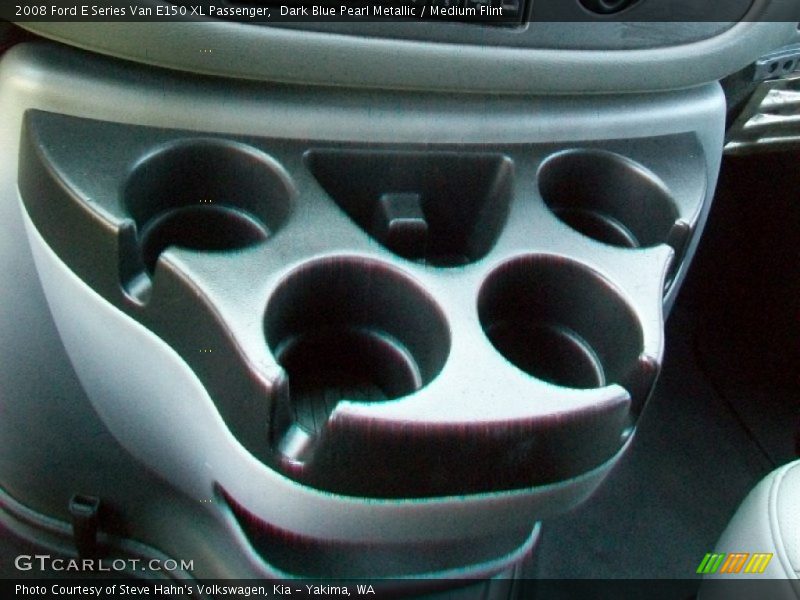 Dark Blue Pearl Metallic / Medium Flint 2008 Ford E Series Van E150 XL Passenger